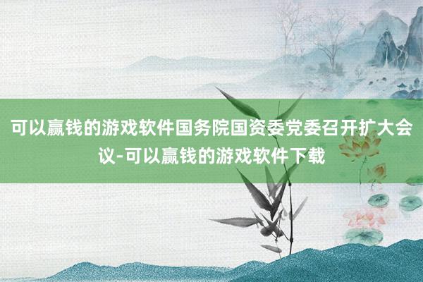 可以赢钱的游戏软件国务院国资委党委召开扩大会议-可以赢钱的游戏软件下载