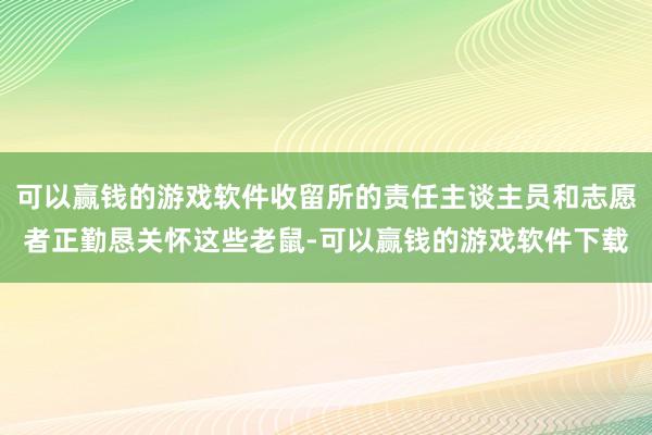 可以赢钱的游戏软件收留所的责任主谈主员和志愿者正勤恳关怀这些老鼠-可以赢钱的游戏软件下载
